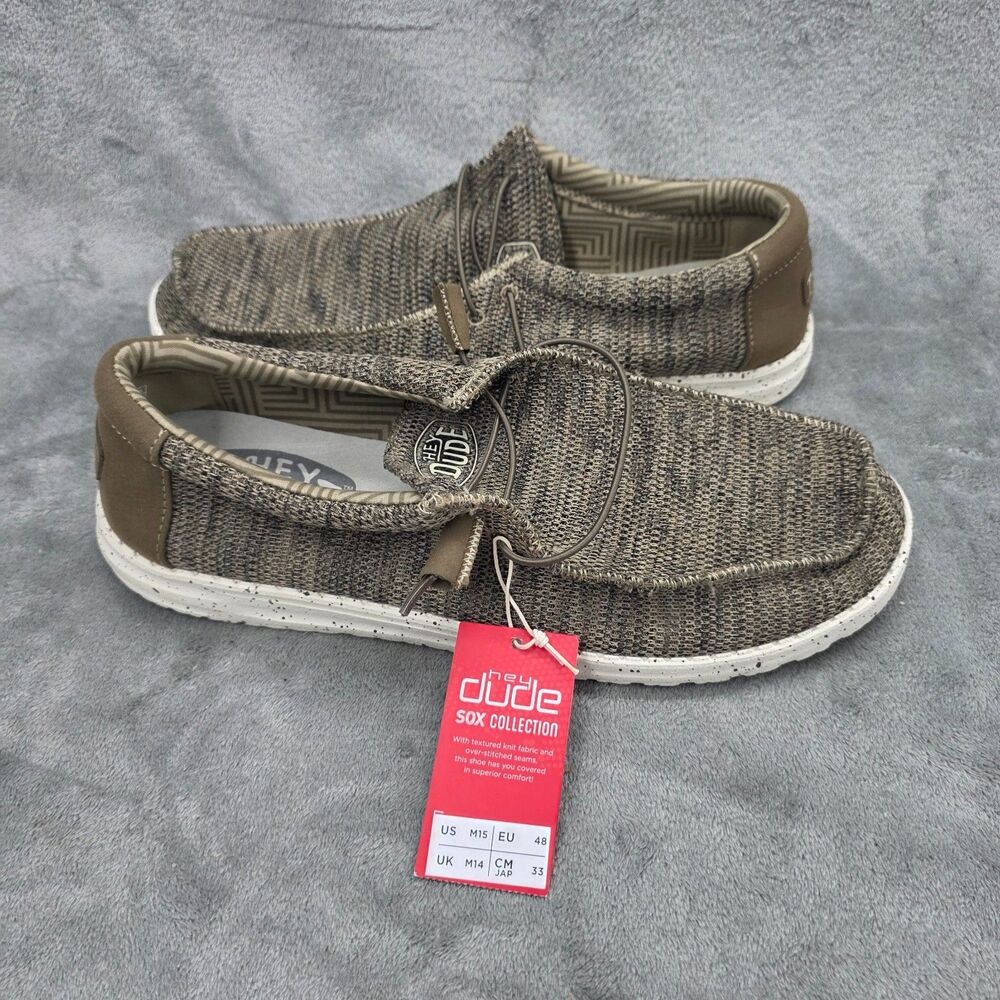 Hey Dude Men's Ultralight Wally Sox Italian Style Slip-On Shoes Size M15